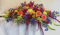 Bright Mix Casket Spray